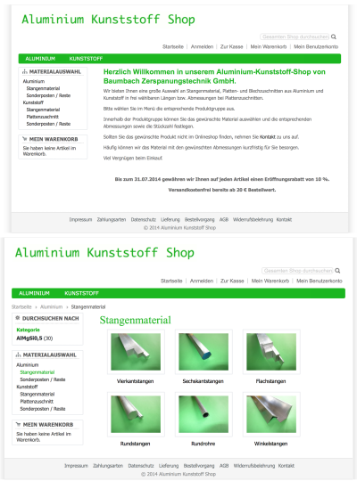 Aluminium Kunststoff Shop